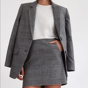 Everlane ✨ The Oversized Blazer glen plaid 00